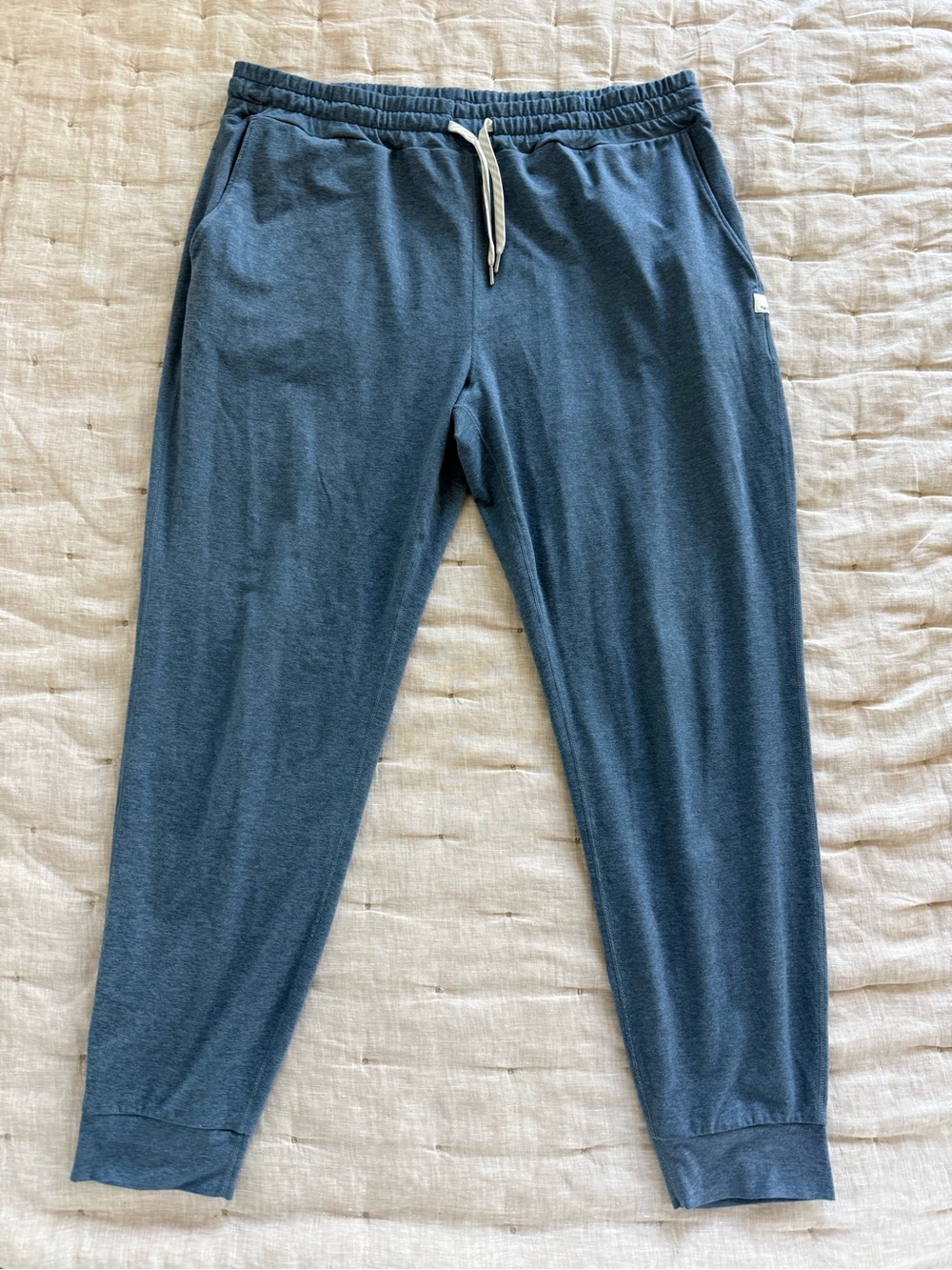 Vuori heather blue performance joggers Size Large - Picture 2 of 11